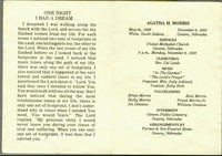 agatha(denison) morris - funeral